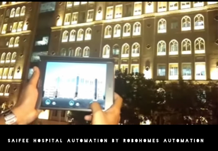 Facade lights automation of Saifee Hospital